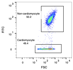 Input mixture flow cytometry plot